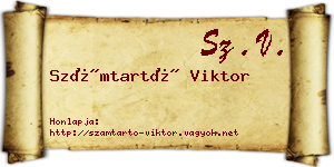 Számtartó Viktor névjegykártya