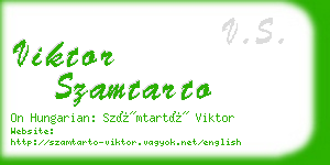 viktor szamtarto business card